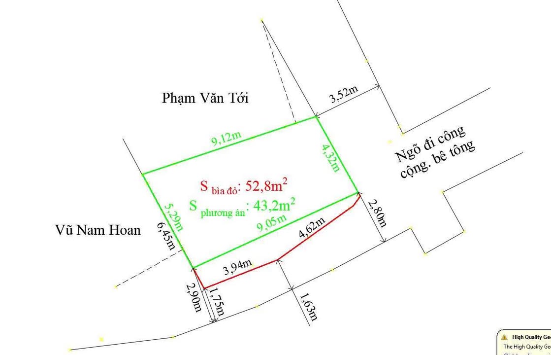 Đất Lô Góc 43m² An Dương, Hải Phòng - Sổ Đỏ Sẵn Sàng, Giá Đầu Tư 1.27 Tỷ