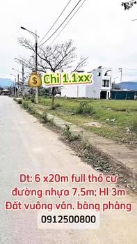 Đất Nền Nghĩa Lộ 120m² Sổ Đỏ Full Thổ Cư - Gần Nhà Hàng Ớt Xanh