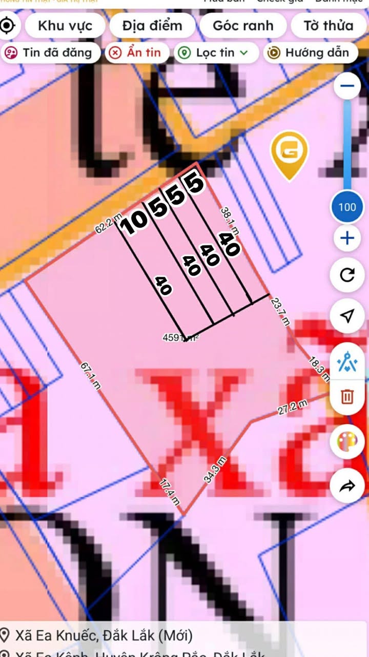 Đất nền Cư Kuin - Sổ đỏ 1000m² (tách 4 lô) - Giá chỉ 3xx triệu/lô