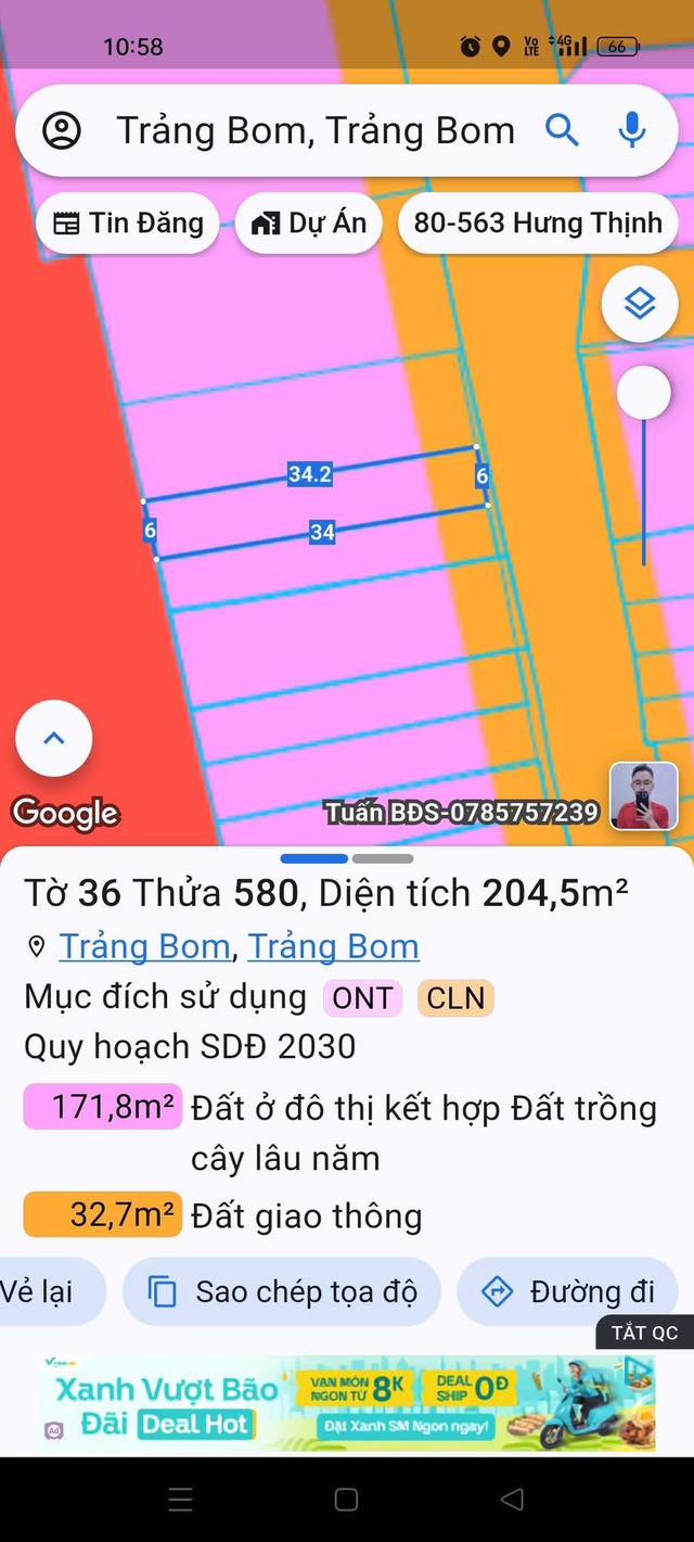 Mặt Tiền Lê Hồng Phong - Đồng Phú 204m² Sổ Hồng Giá 4.5 Tỷ