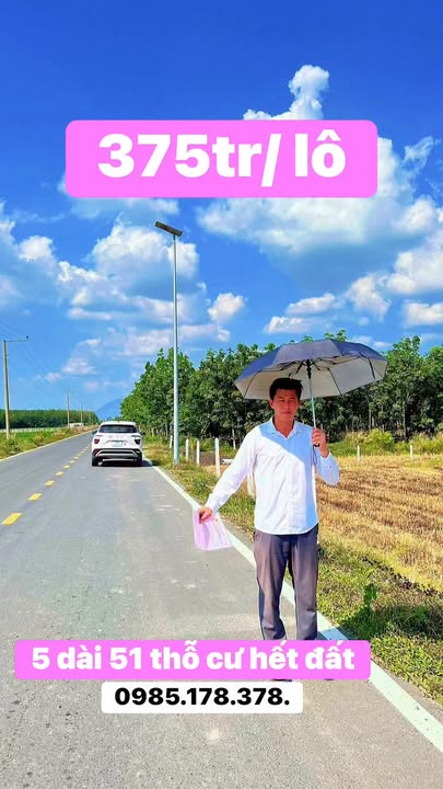 Đất nền Long Chữ, Tây Ninh - 250m² Sổ hồng riêng, Giá chỉ 3.75 tỷ