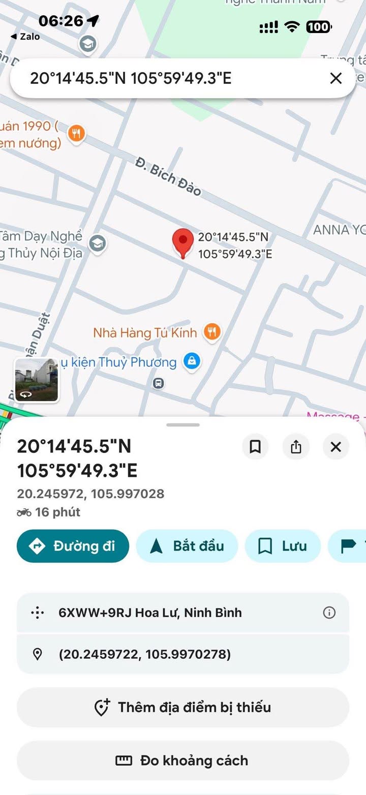 Bán đất Phường Bích Đào, Hoa Lư: 75m² Hướng Nam - Sổ đỏ sẵn sàng!