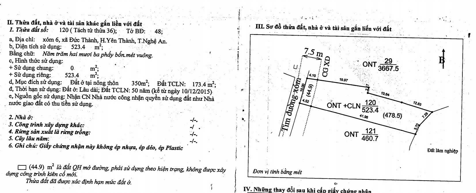 Bán Đất Nền Yên Thành 523.4m² - Sẵn Sổ Hồng, Giá Thỏa Thuận