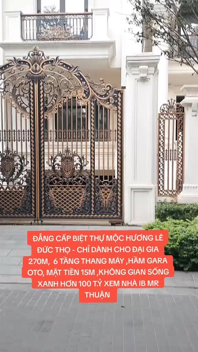 Biệt thự Mộc Hương The ZEI Lê Đức Thọ 270m² - Đẳng cấp cho Đại gia