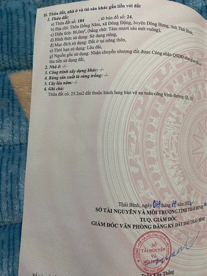 Đất Vàng Mặt Tiền QL10 Đông Hưng, Thái Bình - 86m² Kinh Doanh Đắc Địa