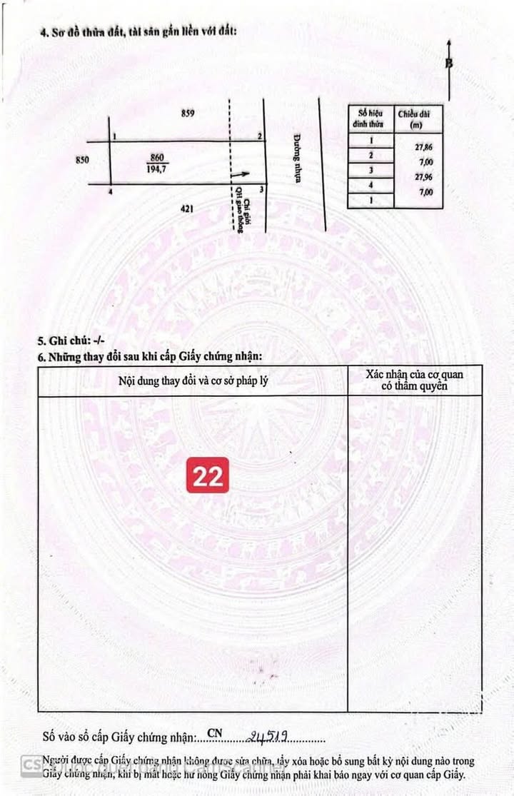 Đất nền Châu Đức BRVT 191m² - Ngay KCN Đá Bạc, Sổ Đỏ Lâu Dài