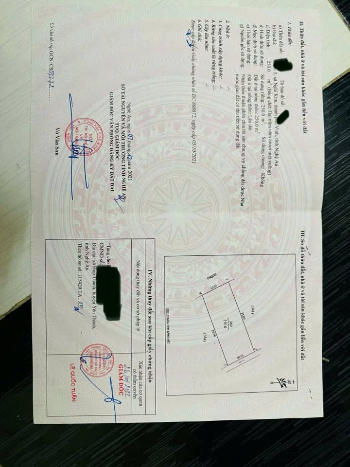 Đất Kinh Doanh Mặt Tiền Cao Huy Tuân, TP Vinh 250m² - Sẵn Sàng Đầu Tư Sinh Lời