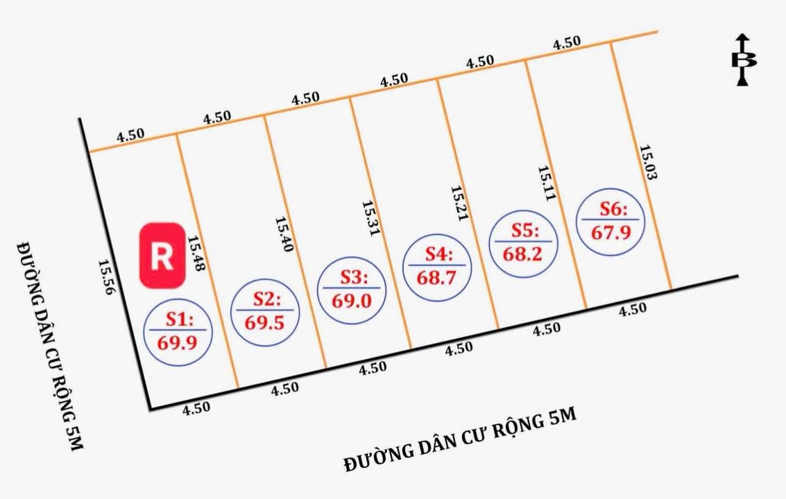 Đất nền F0 Phường Hưng Đông, TP Vinh 69m² - Sổ đỏ, giá đầu tư 1.6 tỷ