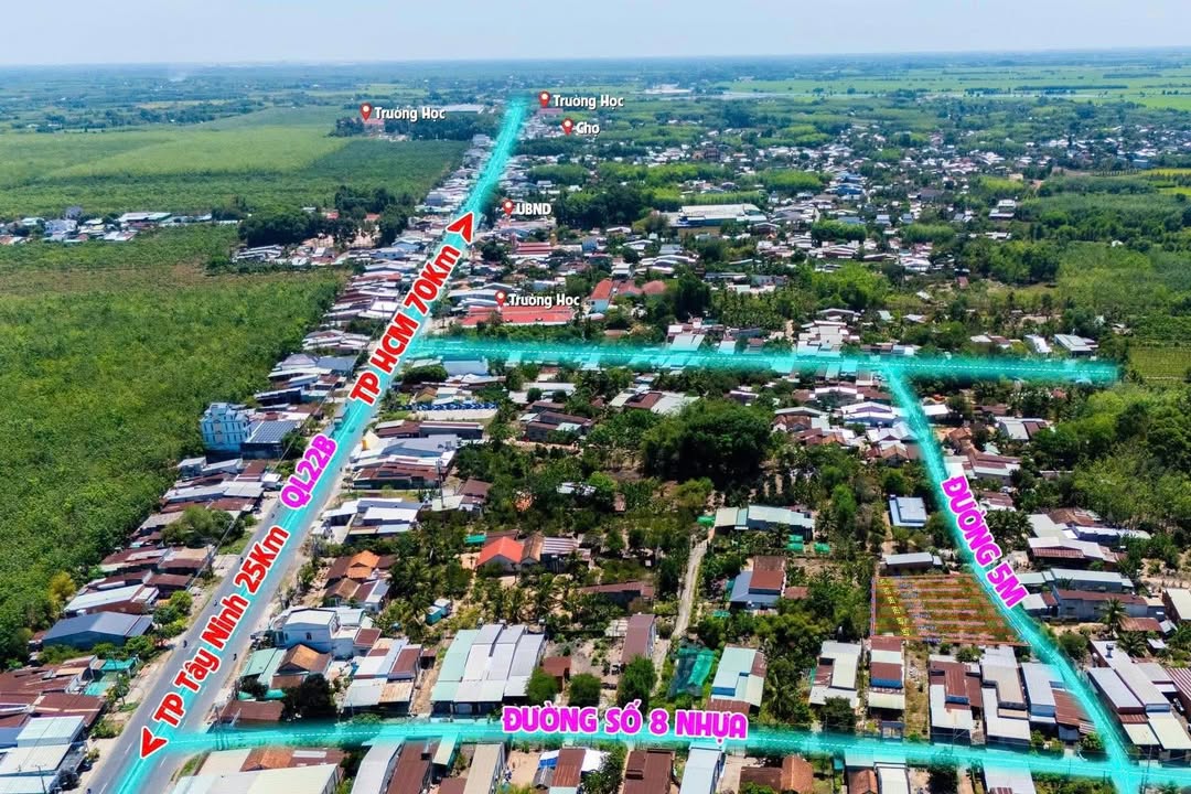 Đất nền 150m² đối diện KCN Thạnh Đức, Tây Ninh - Sổ đỏ sẵn sàng