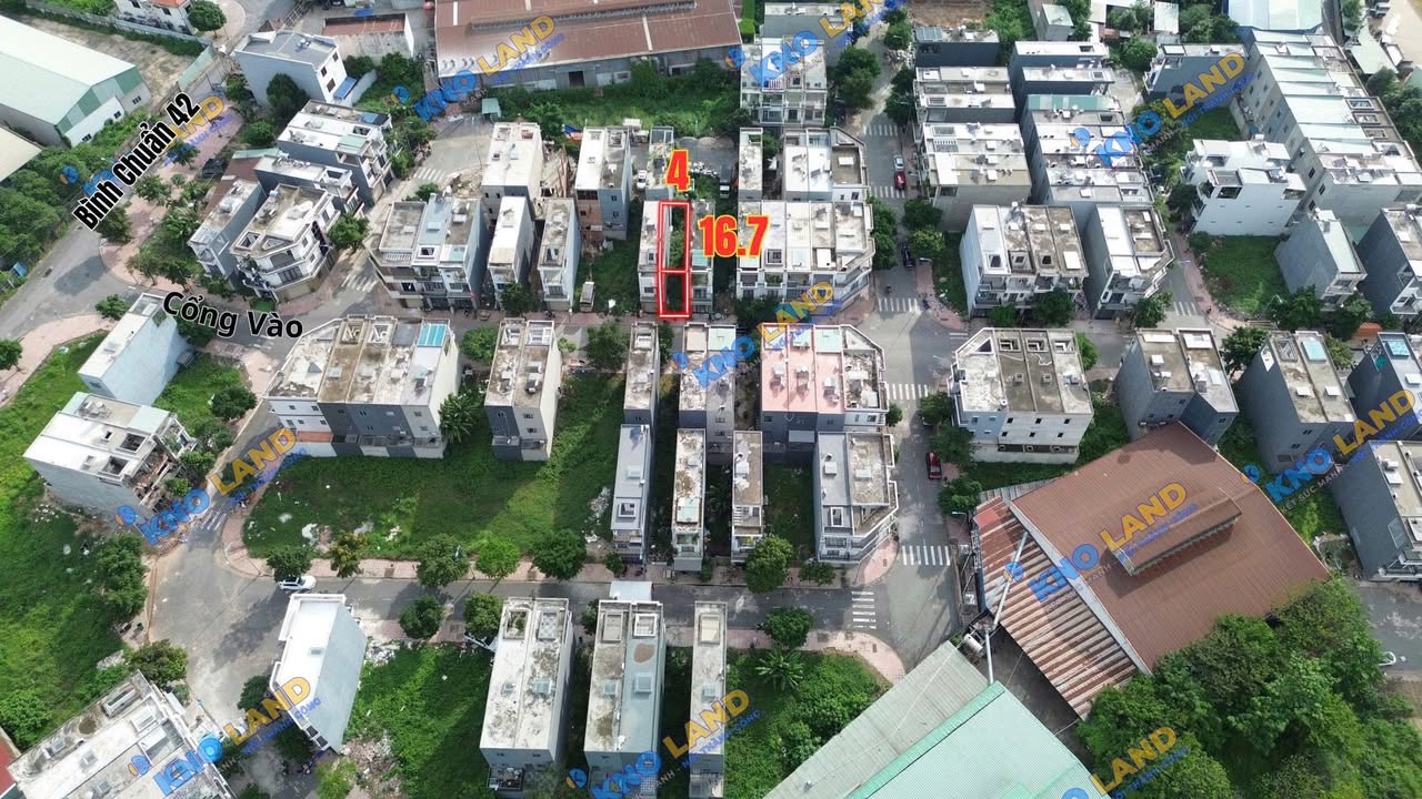 Bán Đất Mặt Tiền Bình Chuẩn 42, Thuận An - 66.7m² Sổ Hồng Riêng, Giá Tốt