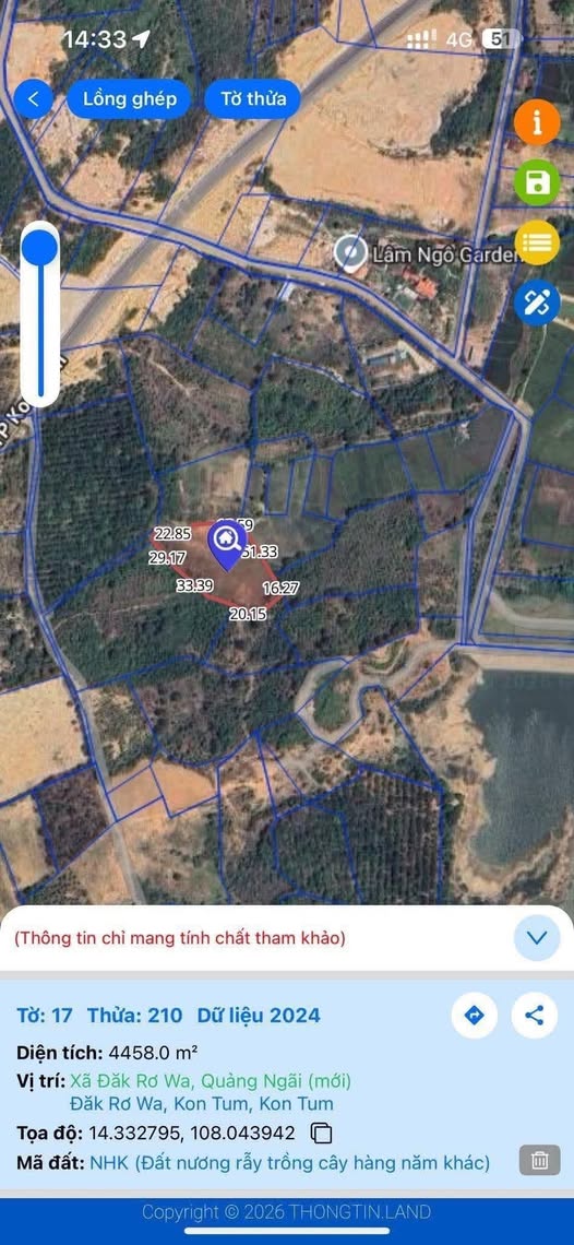 Đất Rẫy 1800m² Đăk Rơ Wa, Kon Tum - Sổ Hồng Riêng, Giá Chỉ Từ 3xx Triệu