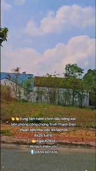 Đất Nền Trung Tâm Hành Chính Dầu Tiếng 208m² - Sổ Hồng Thổ Cư