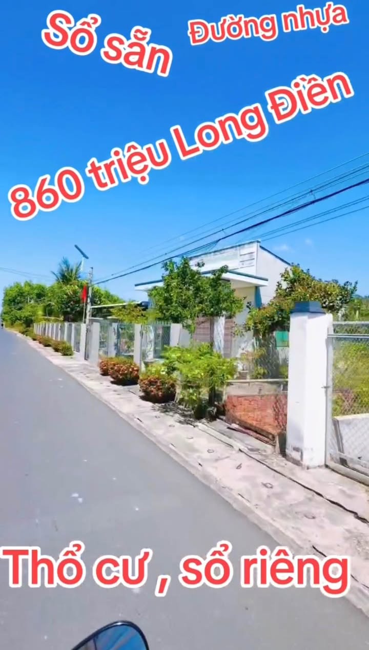 Bán Đất Tam An, BRVT 160m² - Sổ Sẵn, Đường Nhựa Rộng 860 Triệu