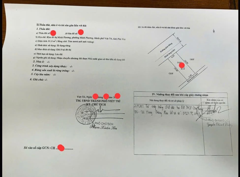 Đất nền KĐT Minh Phương, Việt Trì 81m² - Vị trí kinh doanh đắc địa
