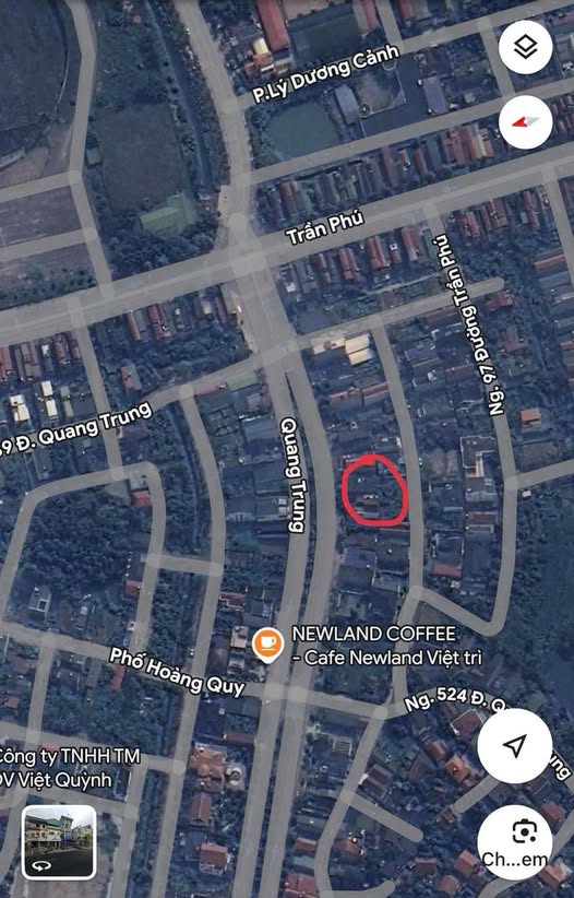 Cho thuê đất mặt tiền Quang Trung, Vĩnh Yên 90m² - Phù hợp kho bãi, xưởng