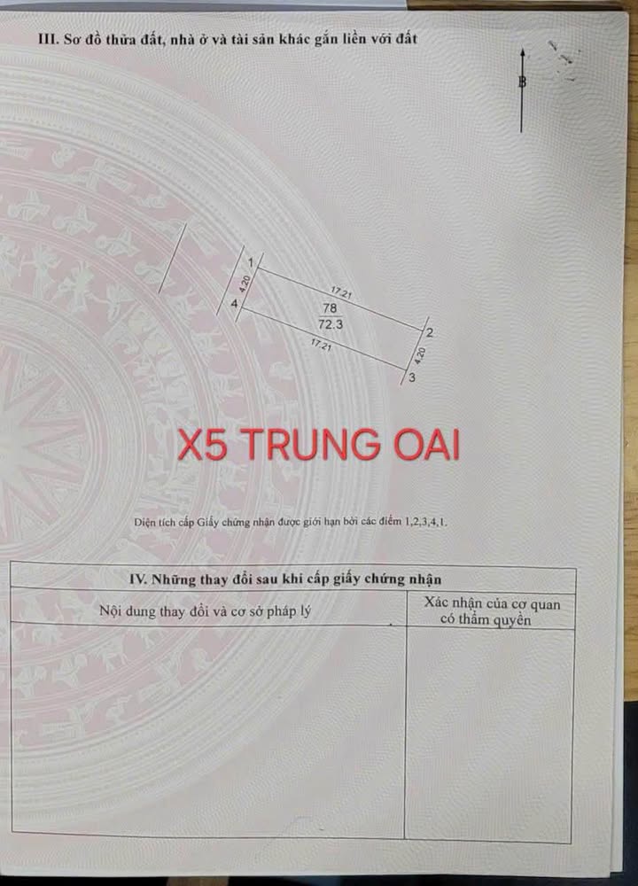 Đất Đấu Giá Trung Oai 72.3m² - Sổ Đỏ Sẵn - Ô Tô Tránh Vỉa Hè