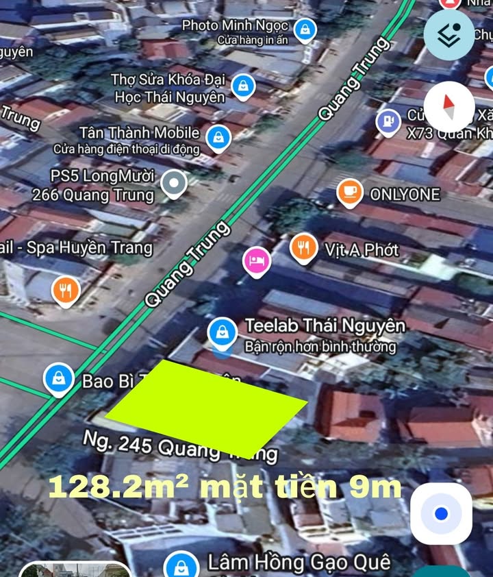 Nhà Mặt Tiền Quang Trung, Thái Nguyên - 128m², Kinh Doanh Tốt, Giá 13 Tỷ