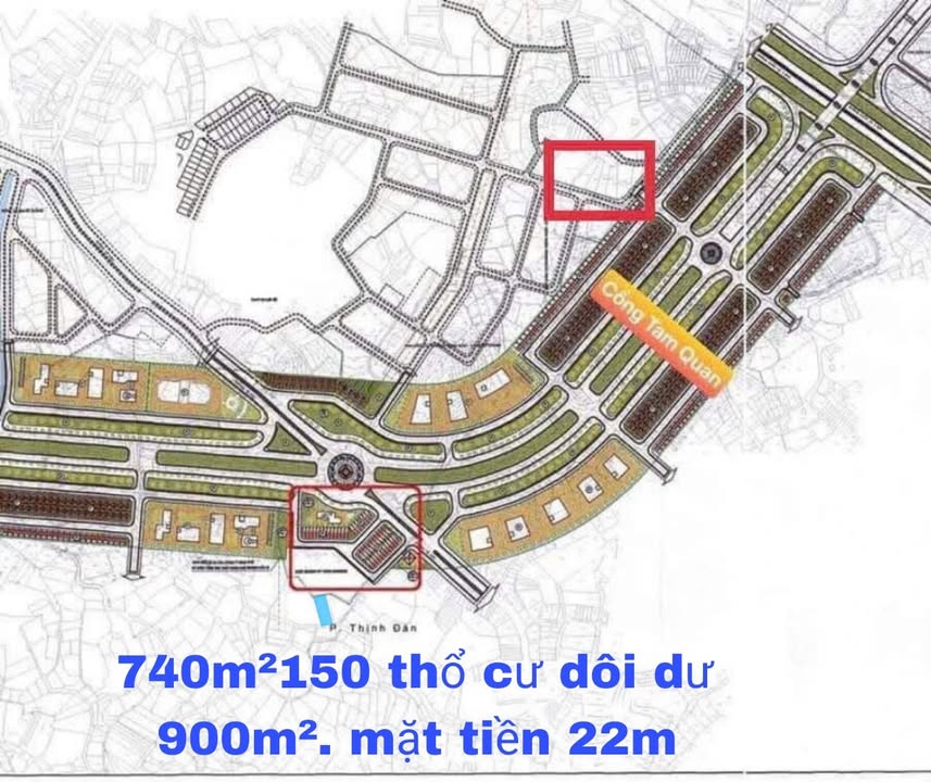 Bán đất nền Bắc Sơn, Thái Nguyên 900m² - Mặt tiền 22m, hướng Đông Nam