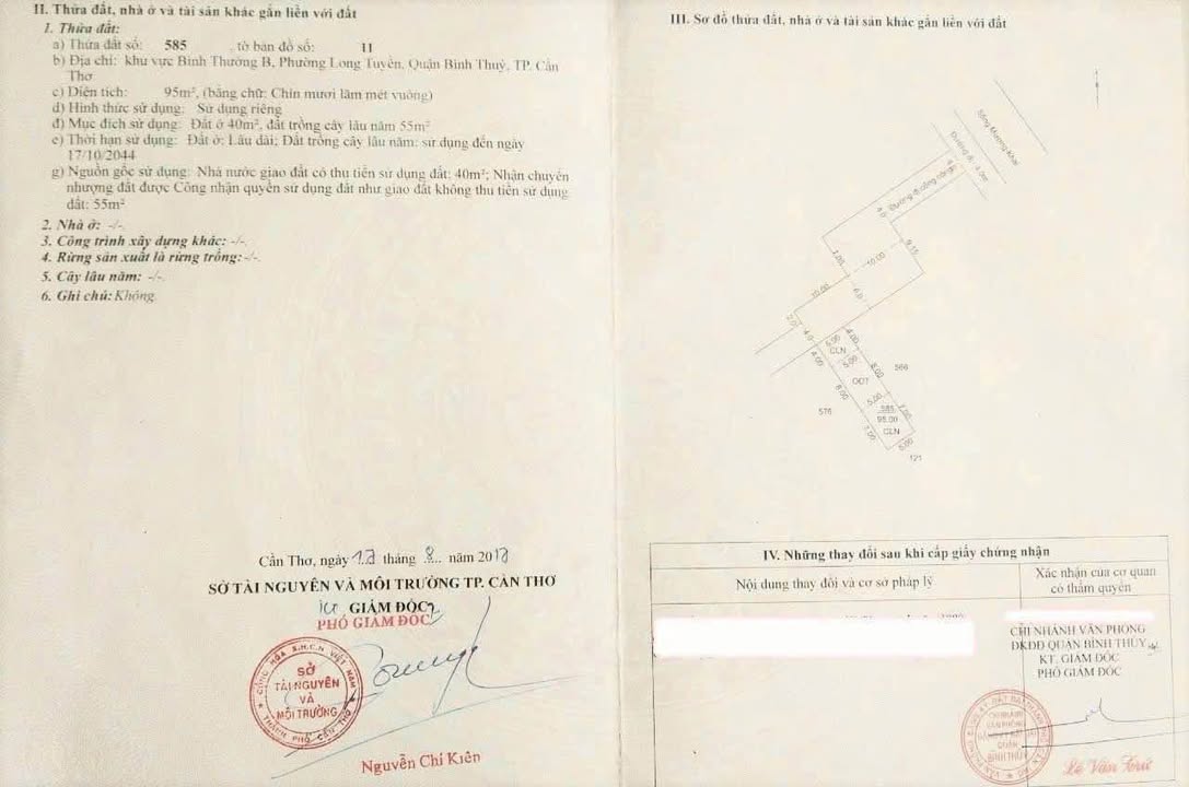 Đất Nền 95m² Cần Thơ - Sổ Đỏ Thổ Cư, Gần BV Nhi Đồng, Giá 1.5 Tỷ