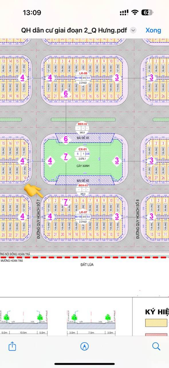 Đất Góc KDC Quỳnh Hưng 2, Thái Bình - 107.5m² - Giá Đầu Tư 2 Tỷ