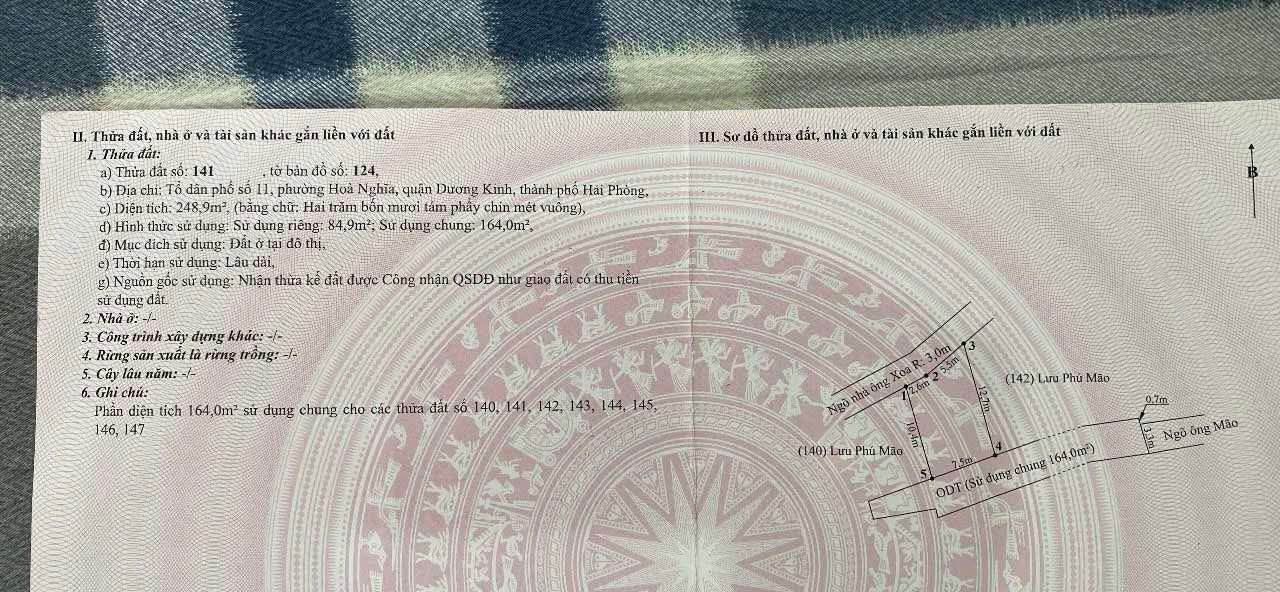 Đất Nở Hậu 84.9m² Mặt Tiền 7.5m - Ngõ Ô Tô Tổ 11 Hoà Nghĩa, Hải Phòng