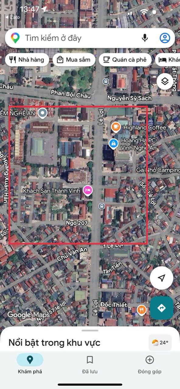 Đất Nền 164.2m² Lê Lợi, TP Vinh - Lô Vuông Vắn, Hướng Nam Mát Mẻ