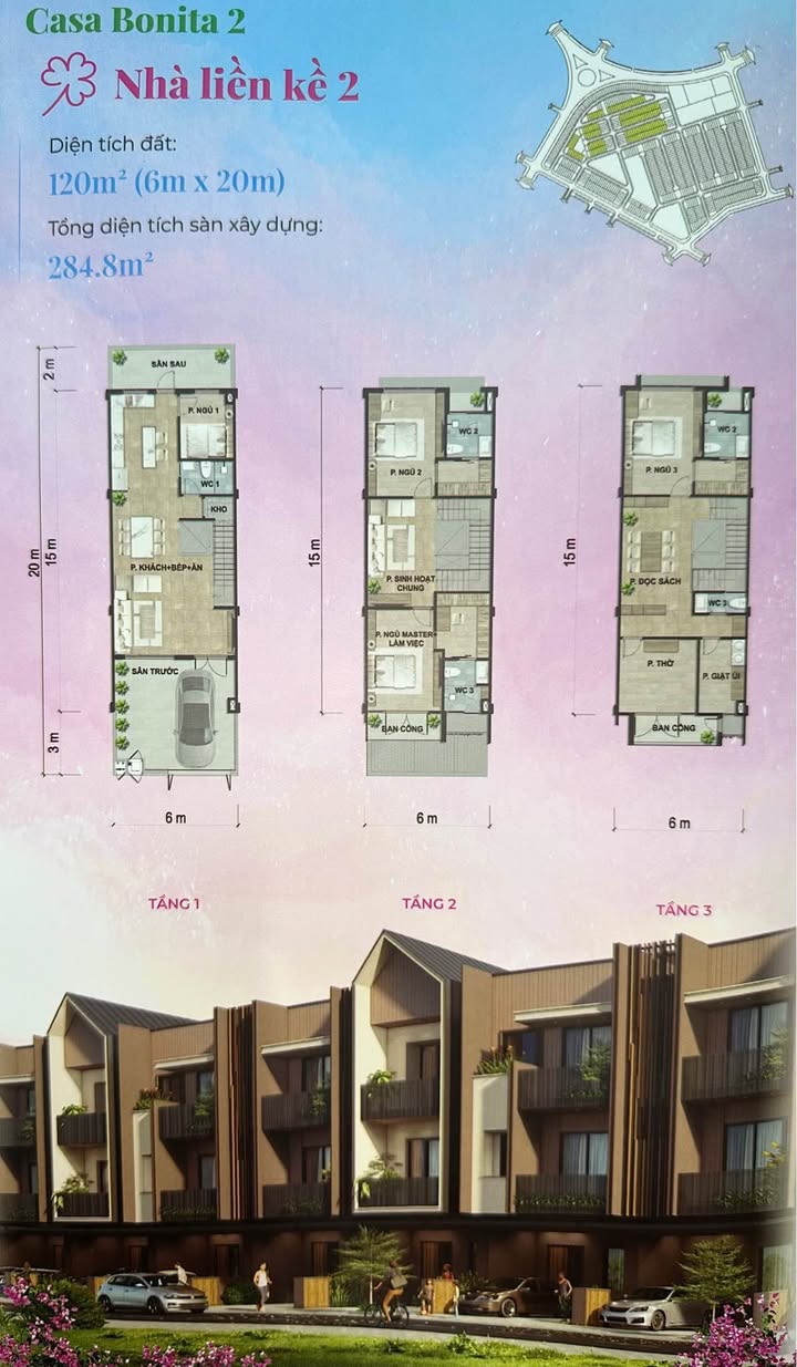 Căn hộ Bonita Vsip 120m² - Trục VIP, Sẵn Sàng Sở Hữu