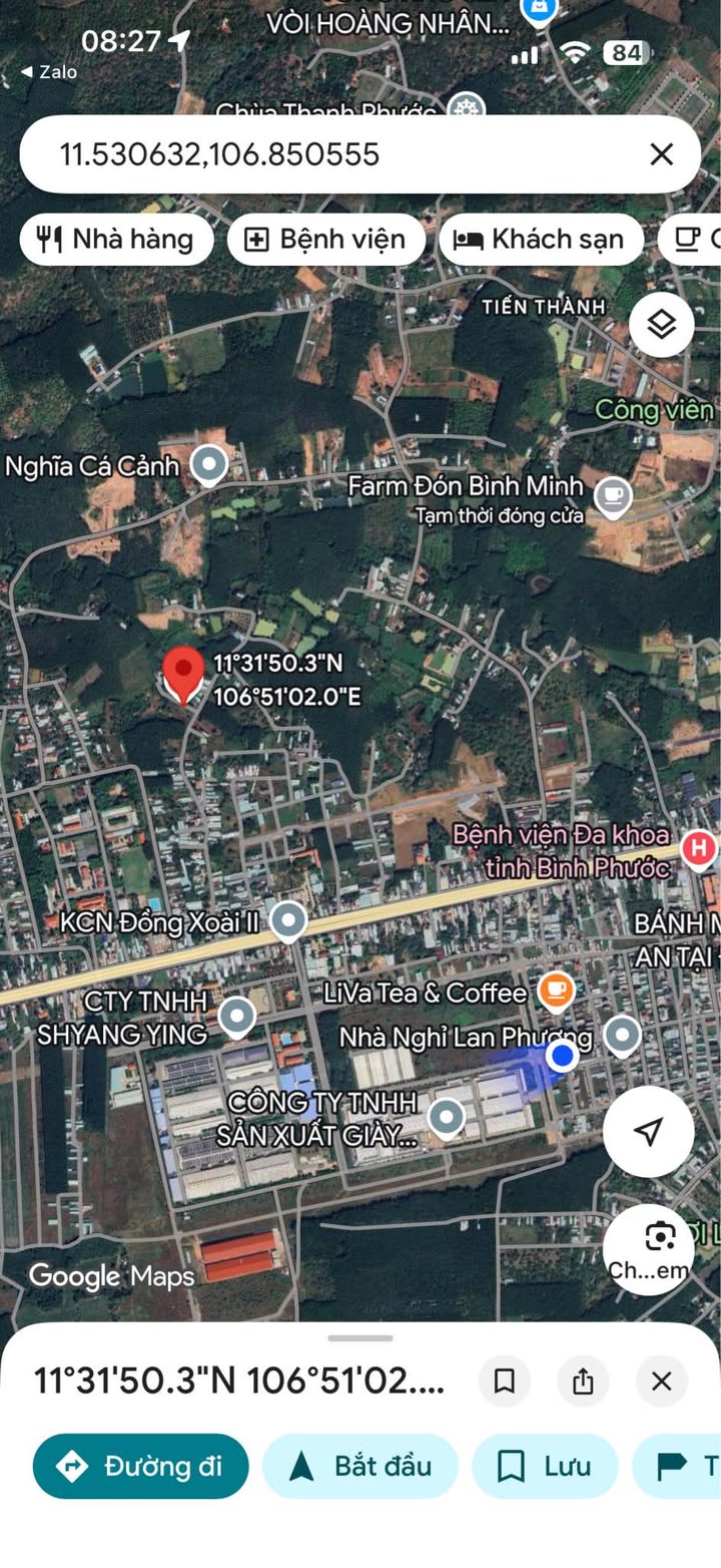 Đất nền KCN Đồng Xoài 2, Bình Phước - 1430m² Giá Đầu Tư F0