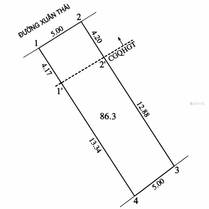 Đất Mặt Tiền Mai Hắc Đế - 86.6m² Kinh Doanh Đắc Lợi