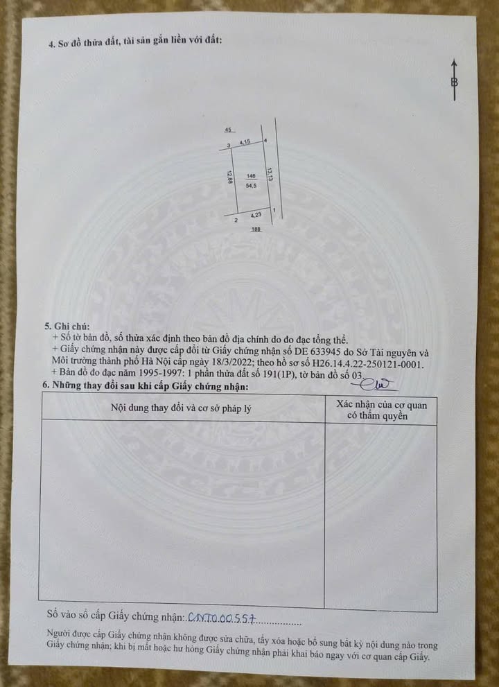 Bán Đất Nền 54.5m² Thôn Tri Lễ, Thanh Oai - Sổ Đỏ Sẵn Sàng, Giá Đầu Tư Tốt