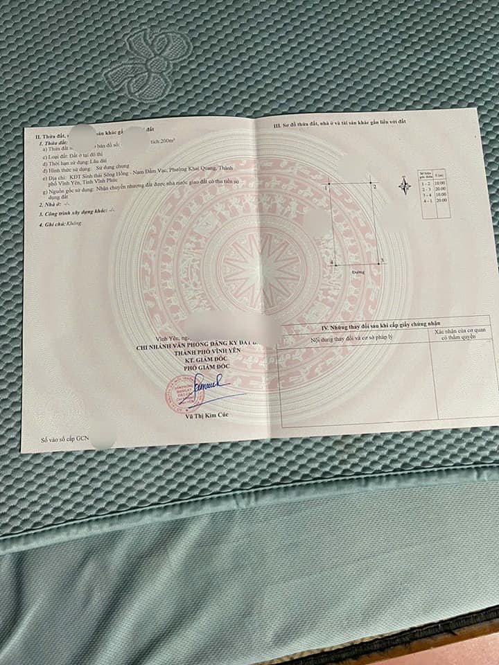 Đất biệt thự Nam Đầm Vạc 200m² - Hướng Nam, Sổ hồng sẵn, Giá 6 tỷ