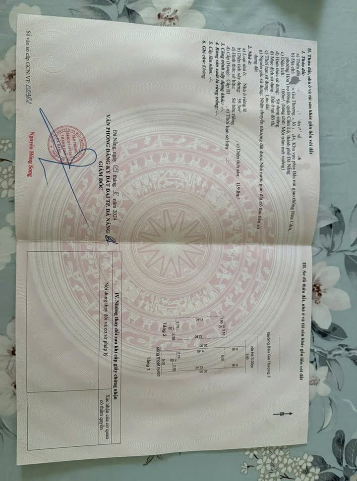 Nhà Sân Vườn 2 Tầng Cẩm Lệ 100m² - Hướng Bắc, Giá 6 Tỷ