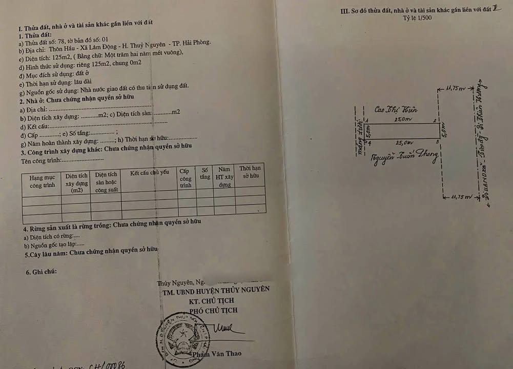 Nhà Mặt Tiền 203 Lâm Động, Thủy Nguyên - Kinh Doanh Sầm Uất, 125m², Giá 4.9 Tỷ