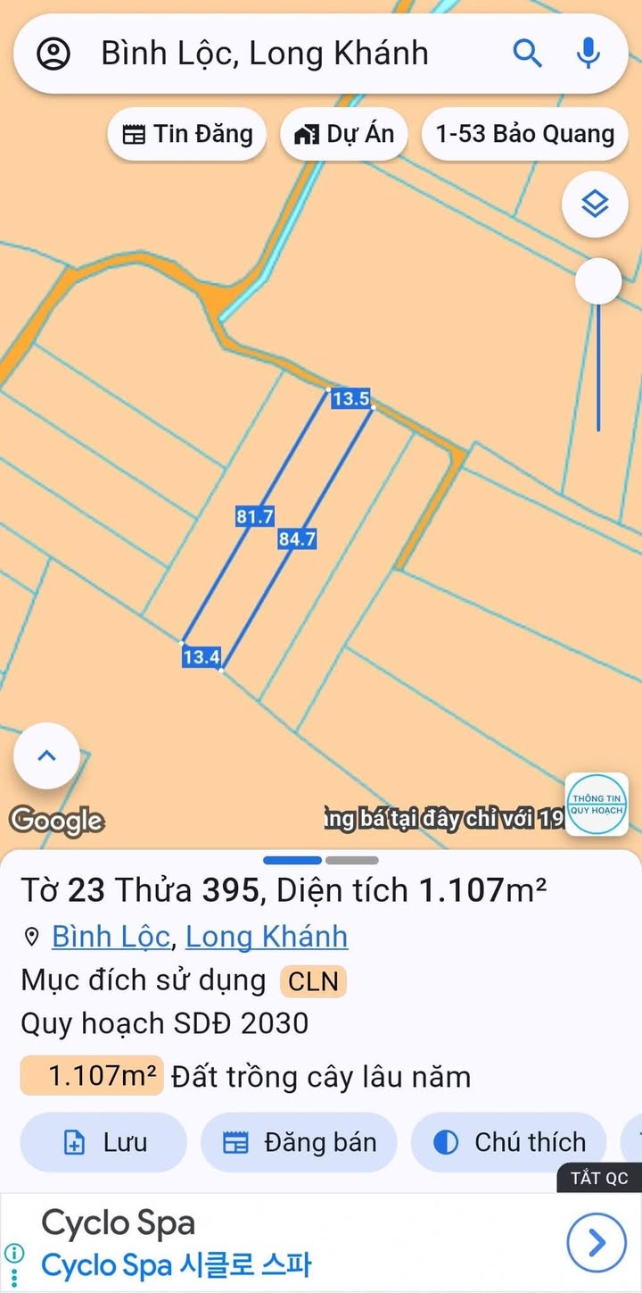 Bán Đất Vườn Bình Lộc, Long Khánh 360m² - Sẵn Sàng Xây Dựng
