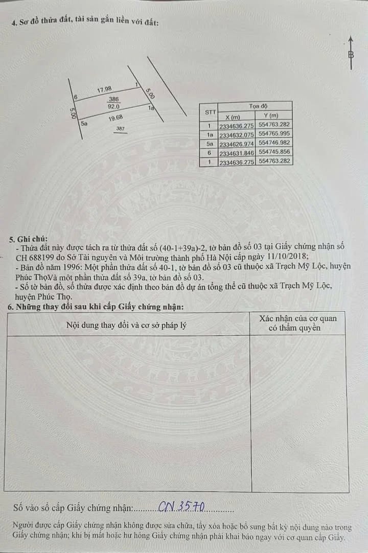 Đất Nền Phúc Thọ - 92m² Mặt Tiền 5m - Sổ Đỏ Sẵn Sàng