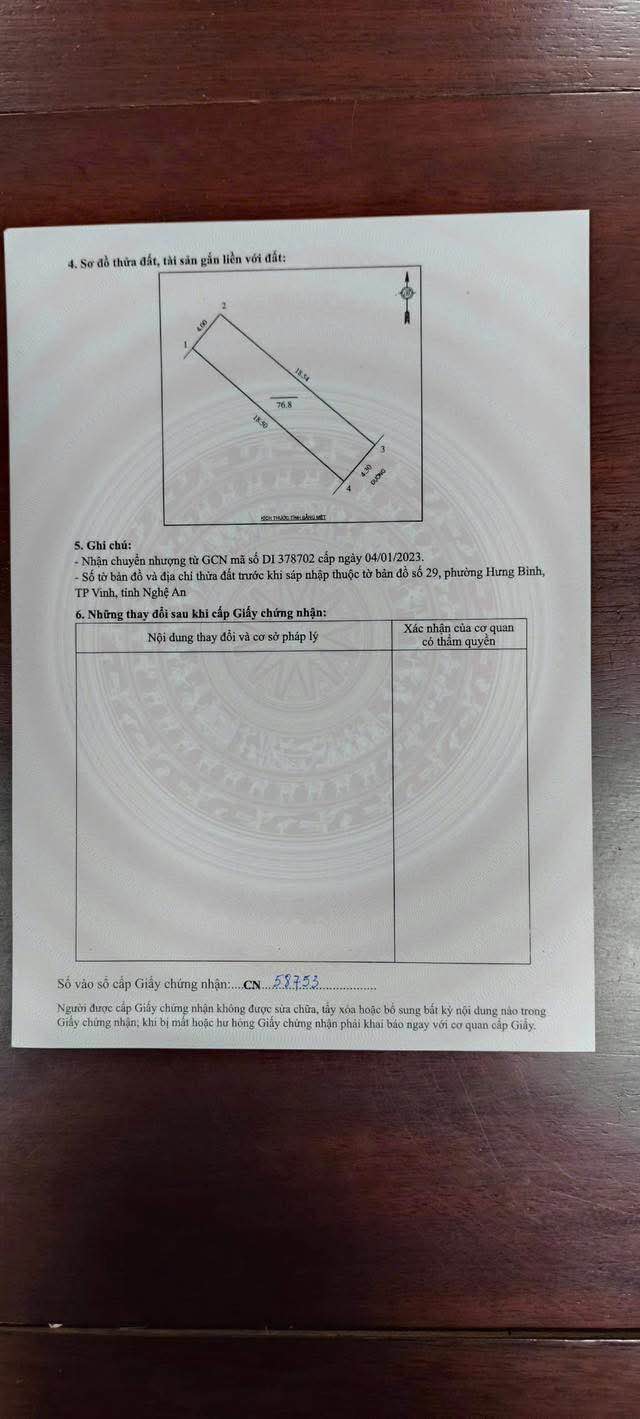 Đất Nền Trung Tâm TX Thái Hòa 76.8m² - Vị Trí Vàng Kinh Doanh