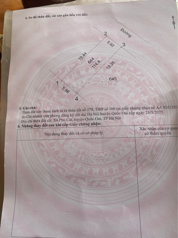 Đất Thổ Cư Phú Cát 114.8m² - Sổ Hồng Sẵn Sàng - Giá Đầu Tư Tốt