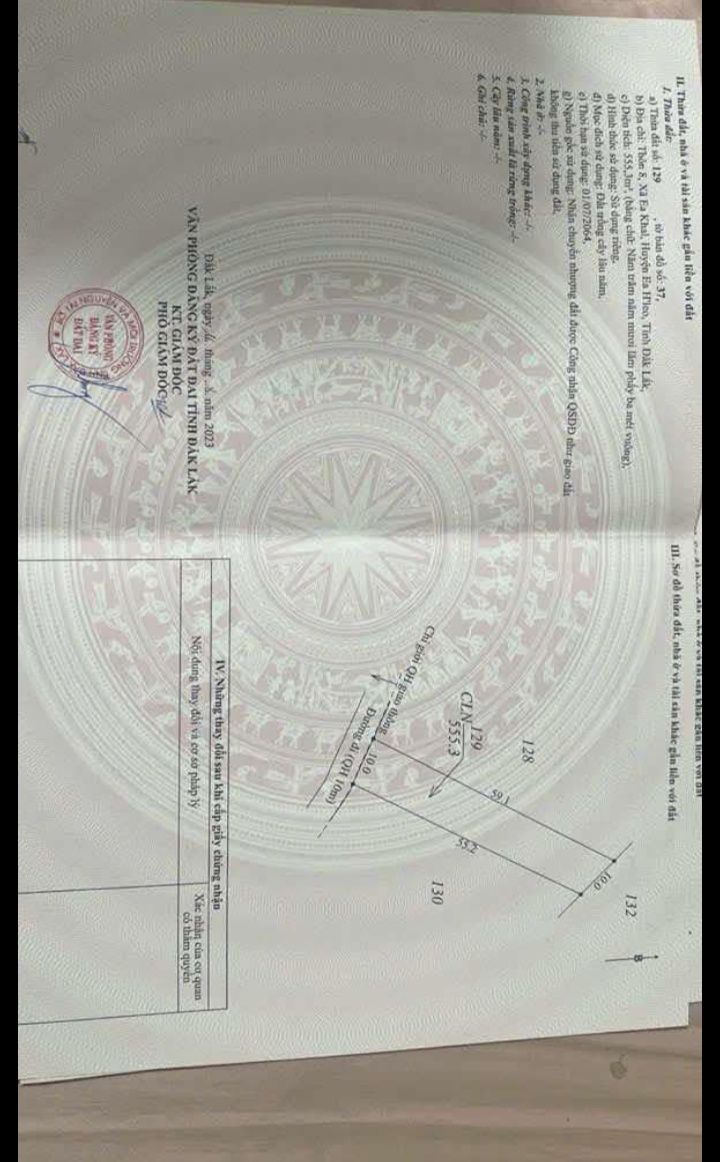 Đất nền 590m² mặt đường bê tông Ea Khal, Đắk Lắk - Giá đầu tư 160 triệu