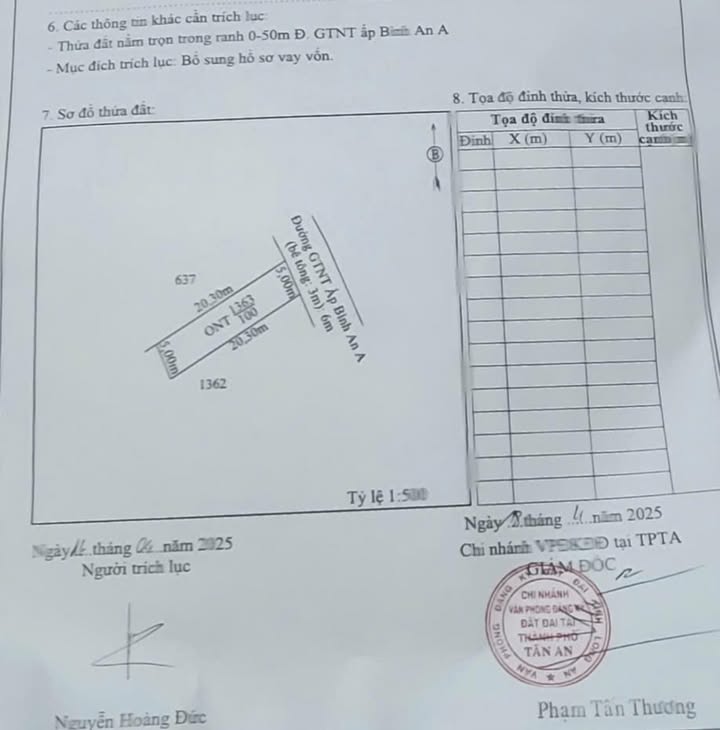 Bán Đất Thổ Cư 101m² Xã Lợi Bình Nhơn, Tân An, Long An - Giá 650 Triệu