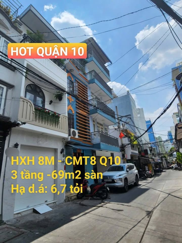 Nhà 3 Tầng Full Nội Thất 72m² HXH CMT8 Q10 - Giá 6.7 Tỷ