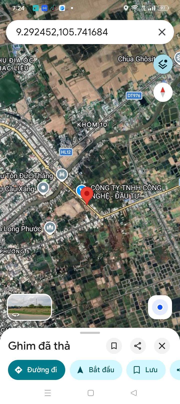 Bán Nền Mặt Tiền Tôn Đức Thắng, Bạc Liêu - 2050m² Thổ Cư, Giá 13.5 Tỷ