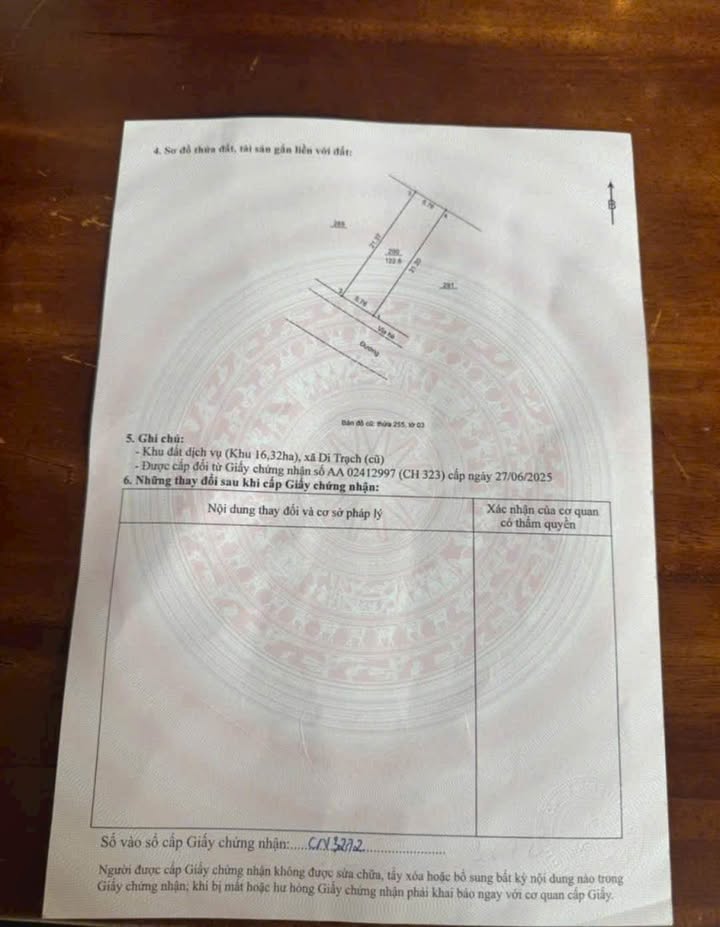 Đất Dịch Vụ Di Trạch 122.6m² - Đầu Tư Sinh Lời Vượt Trội