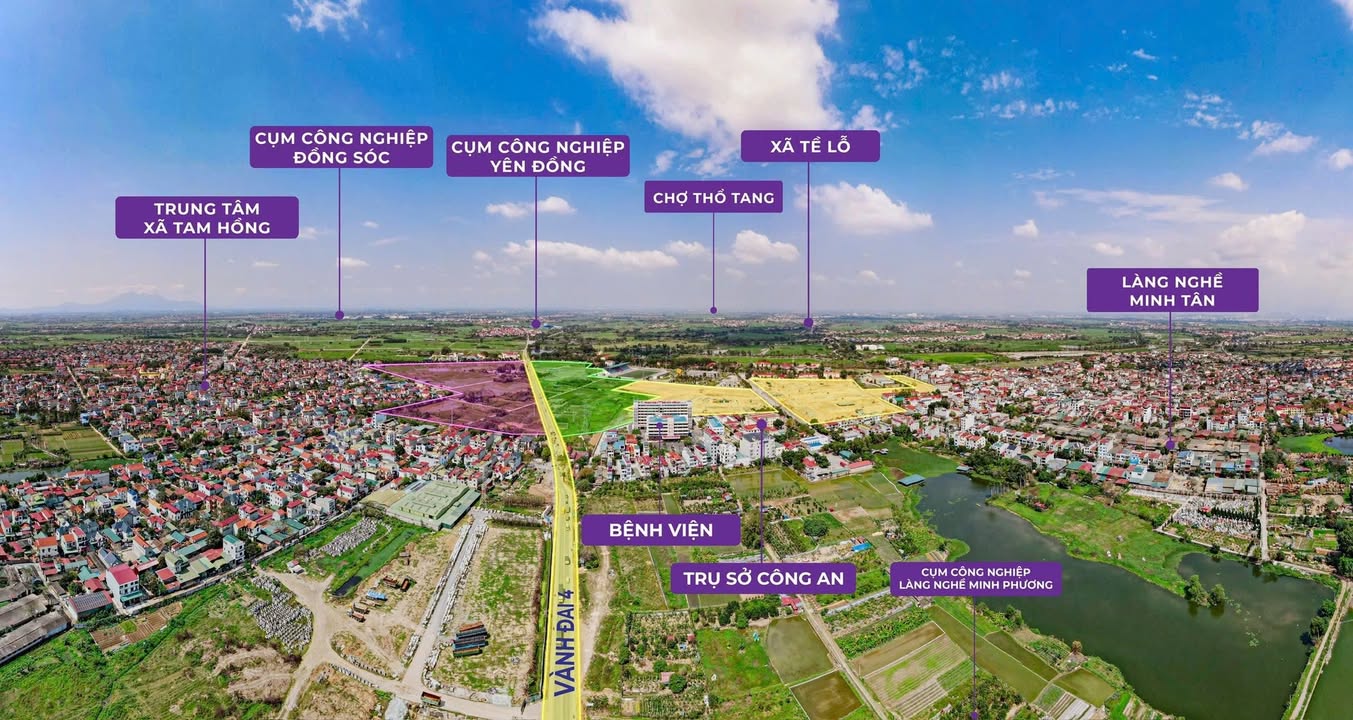 Dragon City Yên Lạc: Đất nền & Nhà phố 38ha - Vĩnh Phúc