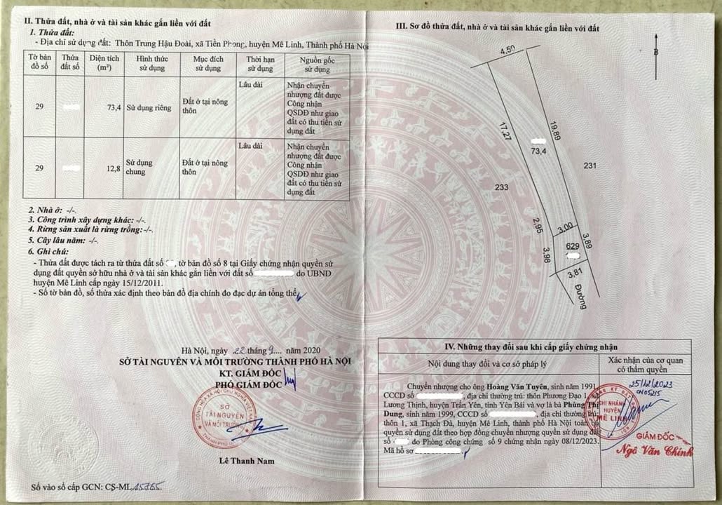 Đất Tiền Phong, Mê Linh 70m² - Sổ Đỏ Vuông Vắn, Giá Hơn 2 Tỷ