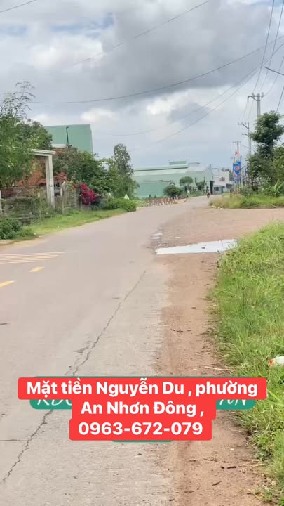 Bán Đất Nền Đường Nguyễn Du, An Nhơn - 121.5m² - Giá 1 Tỷ 0xx Triệu