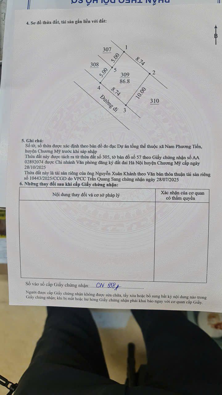 Bán đất 86m² Thôn Đồi Mít, Xuân Mai - Sổ đỏ sẵn, giá đầu tư