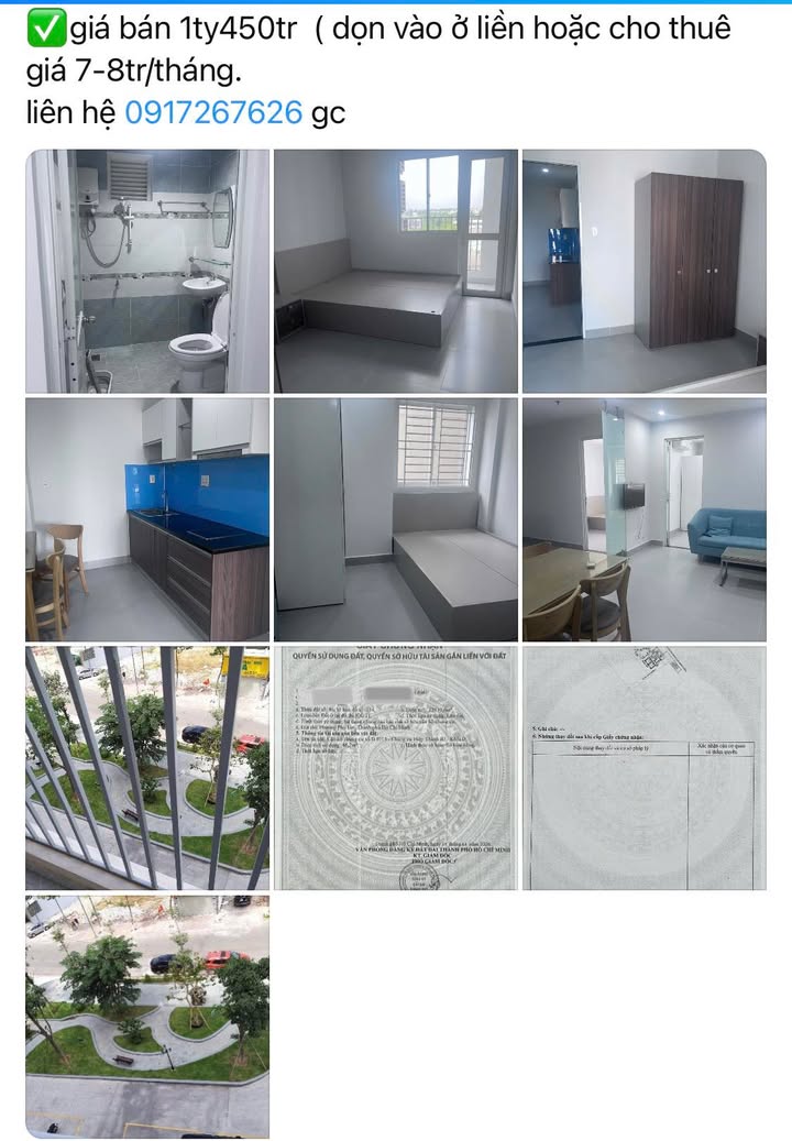 Chung cư Biconsi Hiệp Thành 3, Bình Dương - 50m², 2PN, Giá 1.45 Tỷ