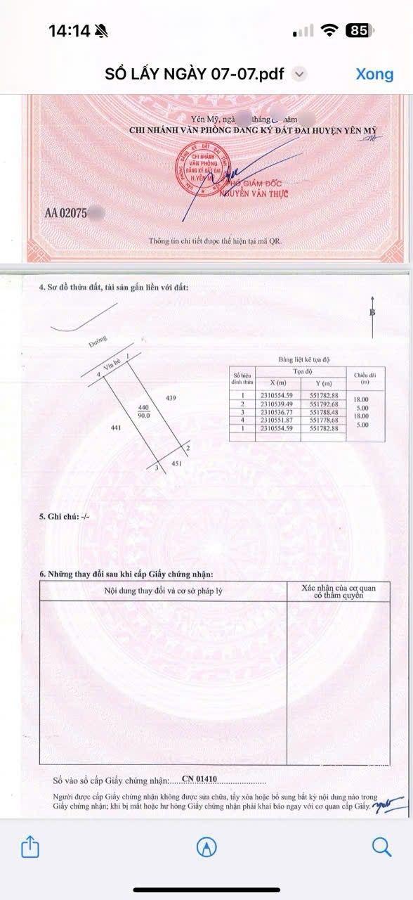 Đất nền Việt Yên, Yên Mỹ, Hưng Yên 90m² - Sổ đỏ sẵn sàng, giáp Cao tốc HN-HP