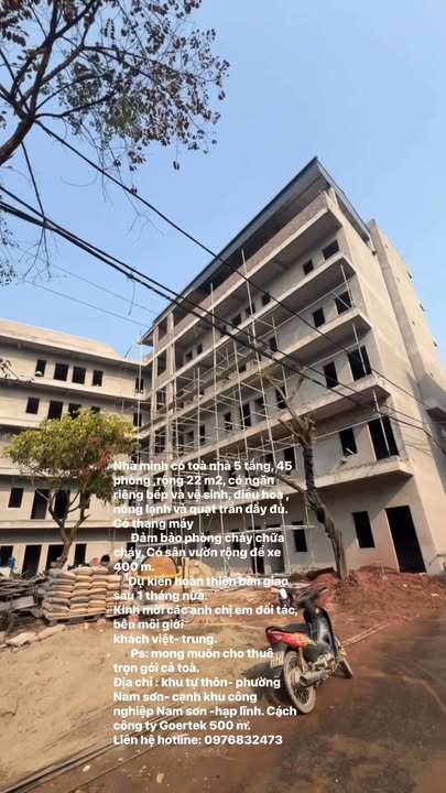 Cho thuê tòa nhà 5 tầng 400m² Bắc Ninh - Sẵn sàng kinh doanh