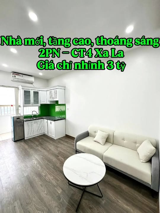 Chung cư CT4B Xala 53m² - 2PN, Full nội thất, Sổ hồng - Giá tốt Hà Đông